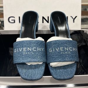 Brand new Givenchy denim heel sandals size 36 with box and dust bag.